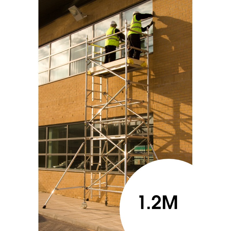 Boss Evolution Ladderspan 3T Double Width Tower - 1.2M Platform Height