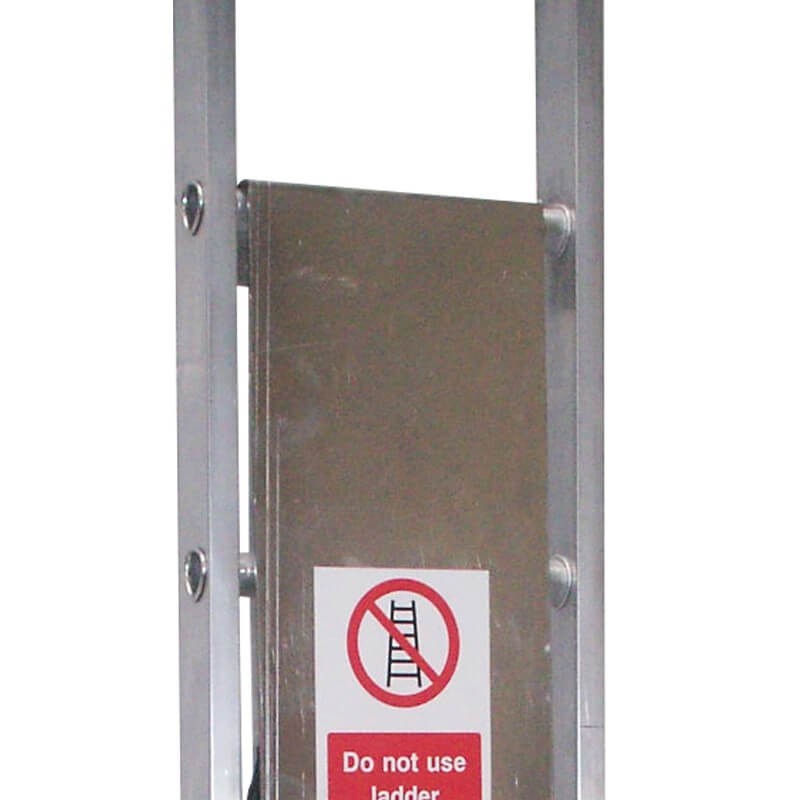 STOP UNAUTHORISED LADDER ACCESS GRP WILL NEVER RUST OR BEND LADDER GUARD 